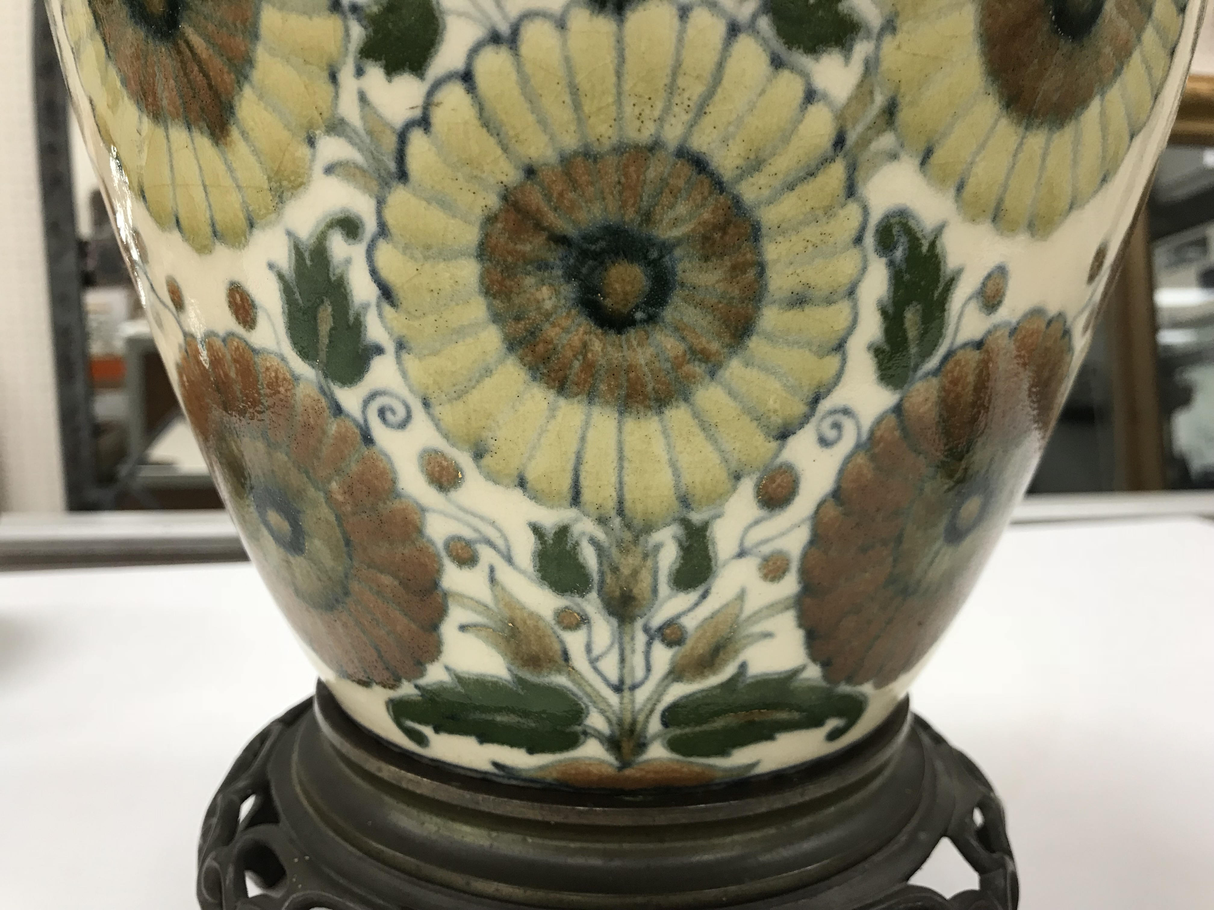 A circa 1900 Zsolany Pecs pottery wear v - Image 18 of 37