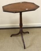 An early 19th Century mahogany occasional table,