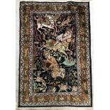 A Persian pictorial rug,