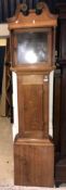 An oak cased long case clock,