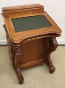 A modern mahogany davenport desk in the