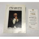A souvenir programme "Pavarotti Citalia