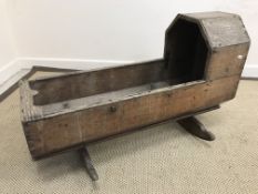 A 19th Century Scottish oak crib, the ca