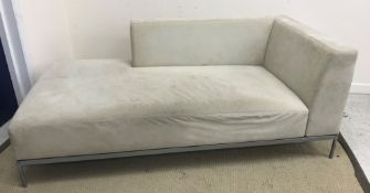 A Ligne Roset grey suede effect corner s