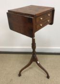 A 20th Century walnut veneered Pembroke