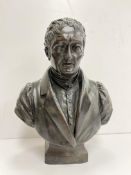 A 19th Century bronze bust of Wellington