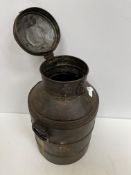 A vintage style iron milk churn, 30.5 cm