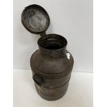 A vintage style iron milk churn, 30.5 cm