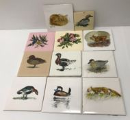 MICHAEL LYNE - nine various hand-painted