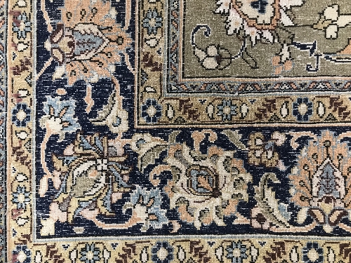 A vintage Caucasian rug, the central pan - Image 13 of 16