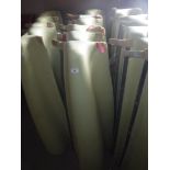 A collection of six De Havilland pale green painted aluminium fairings,