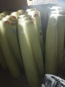 A collection of six De Havilland pale green painted aluminium fairings,