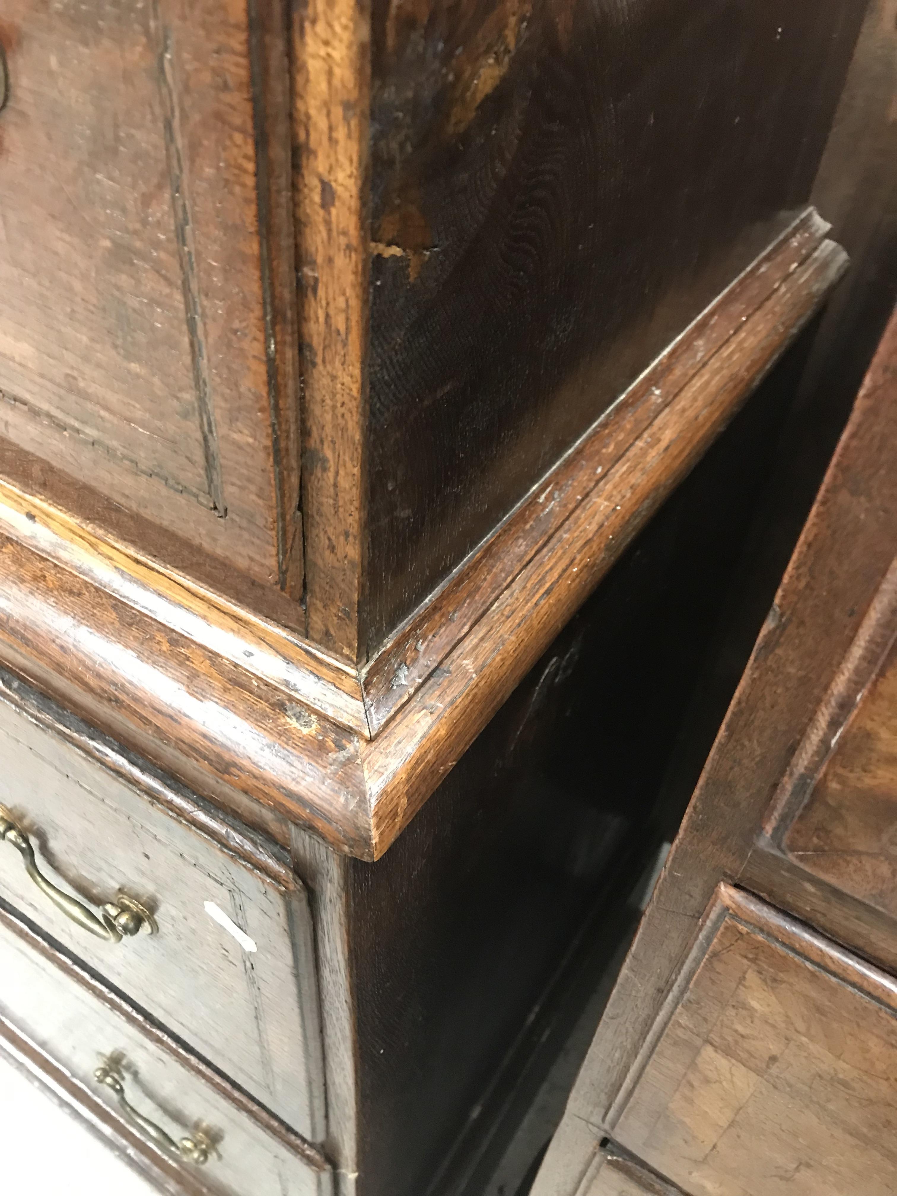 An early 19th Century oak chest on chest - Image 49 of 53