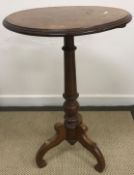 A burr walnut veneered occasional table,