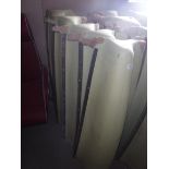 A collection of five De Havilland pale green painted aluminium fairings,