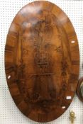 A 19th Century Dutch walnut and inlaid p