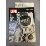 A Life Magazine special edition To The Moon And Back, circa 1969 together with a July 21st 1969 copy