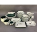 A Denby Green Wheat part dinner service