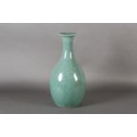 A Chinese celadon crackle glaze vase with everted rim, 45.5cm high