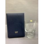 A Caithness engraved crystal York Chalice no 289 of 1900 ltd ed, with certificate and case 16cm high