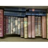 Bindings: Lives of The English Poets in three volumes, 1896, half calf, Sacred History from the