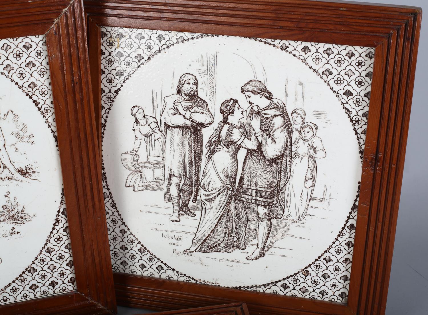 WEDGWOOD & SONS 'IVANHOE', attributed to Thomas Allen c.1880, three from a set of ten, T335, printed - Image 4 of 4