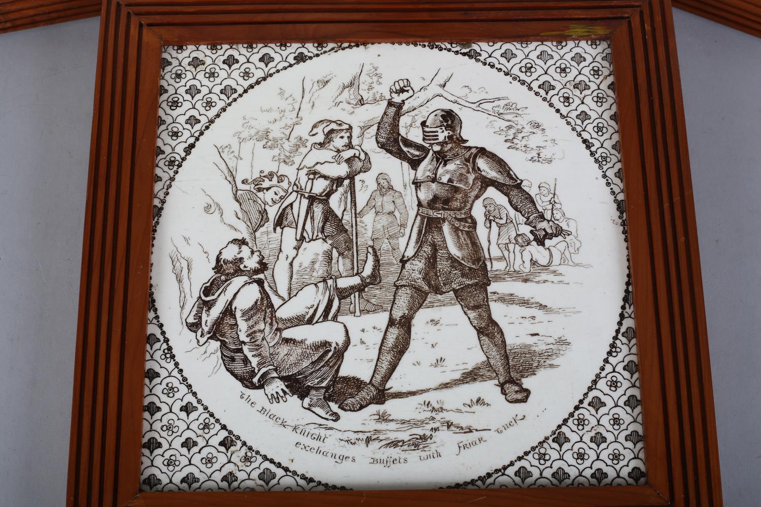 WEDGWOOD & SONS 'IVANHOE', attributed to Thomas Allen c.1880, three from a set of ten, T335, printed - Image 3 of 4