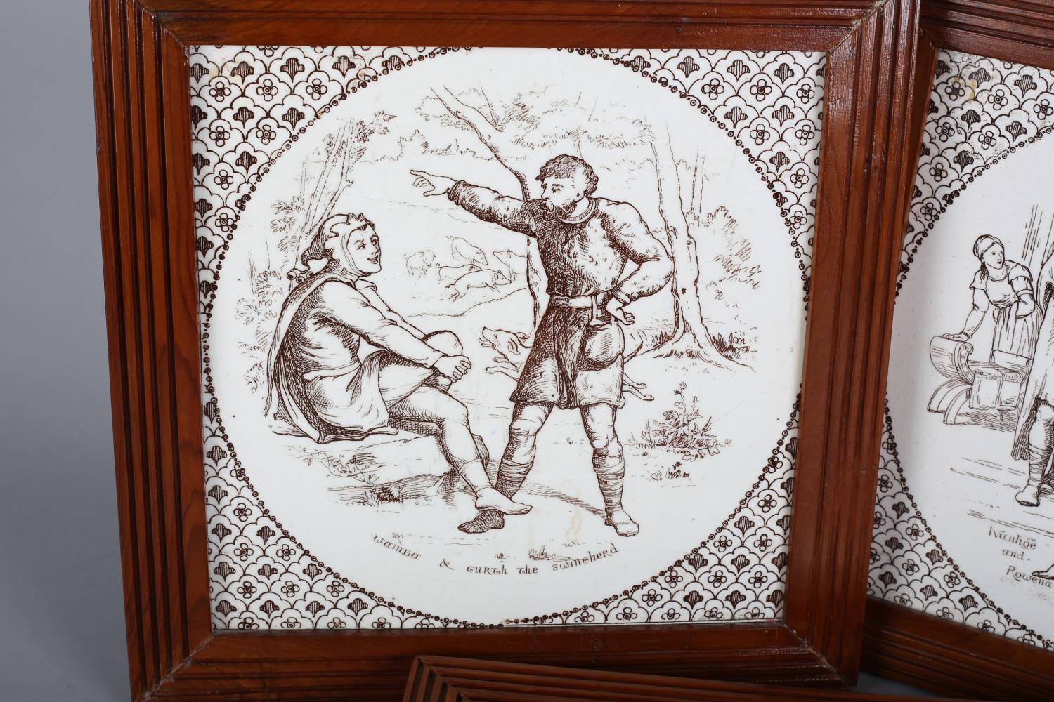 WEDGWOOD & SONS 'IVANHOE', attributed to Thomas Allen c.1880, three from a set of ten, T335, printed - Image 2 of 4