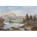 ARR PRUDENCE TURNER (1930-2007), Loch Creran, loch and mountain landscape, oil on canvas, signed