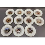 A set of Coalport china Christmas plates, 15 in total