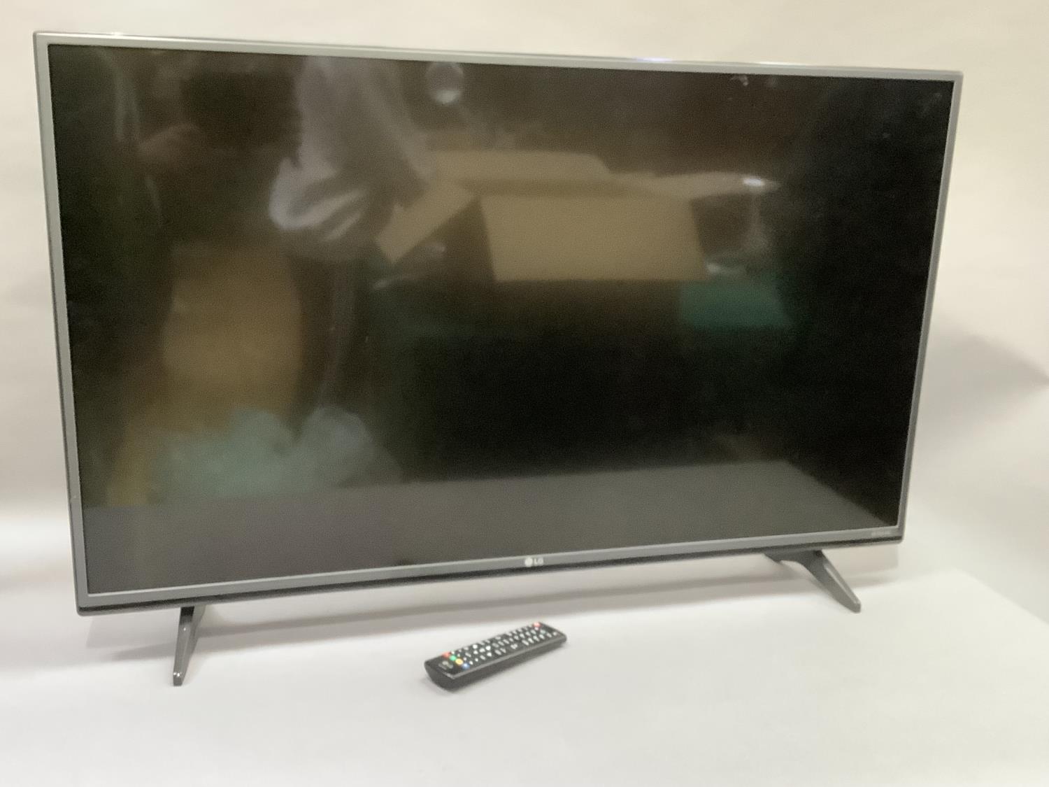 An LG 42 inch flat screen ultra HD television