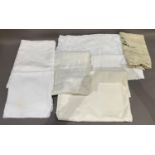 A small quantity of table linens
