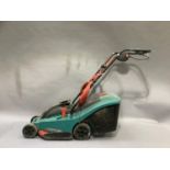 A Bosch electric lawn mower