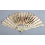 Laurence: The Marriage, one of the many fan leaves printed on silk in the late 1870's by the