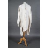 19th century gentlemen's linen shirts or nightshirts, medium weight, front detail (3) In good order.