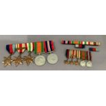 WWII a group of five medals comprising 1939/45 star, Africa star with North Africa 1942-43 clasp,