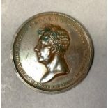 George IV Coronation medallion 1821 copper