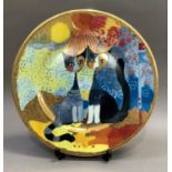 A Goebel china plate with a design by Rosina Wachtmeister No.3403/4000, 32cm