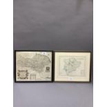 Richard Blome, The North Riding of Yorkshire map, hand tinted with cartouche and crest,