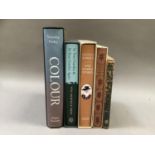 Five Folio Society books, Agatha Christie, Vita Sackville-West, Colour, The Court of The Borgia