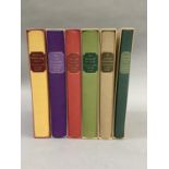 A set of six Thomas Hardy novels printed by the Folio Society, each in a slip case
