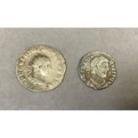 Roman-Trebonianus Gallus (251-253 AD) Antoninianus plus Gratian (367-383 AD) Siliqua