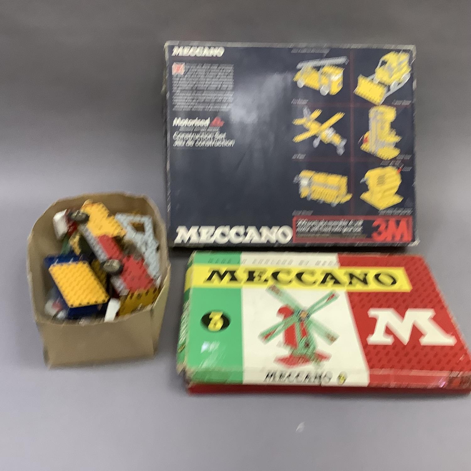 Mid 20th century and later Meccano including two boxed sets and some loose