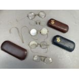 A collection of rolled gold framed spectacles, early 20th century