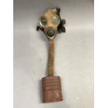 A military issue gas mask, WWII