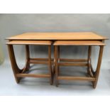 A nest of three teak G-Plan coffee tables, the largest 99cm by 49cm
