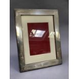An Elizabeth II silver photograph frame, rectangular, 22cm x 17cm, Sheffield 2001