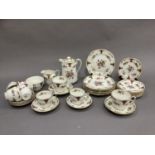A Duchess china tea service including hot water jug, milk jug, sugar bowl, eight cups in two