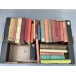 Three boxes of books including Winston Churchill's The Second World War, Revolt in the Desert by T E