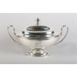 A GEORGE III SILVER SOUP TUREEN AND COVER BY RICHARD CARTER, DANIEL SMITH & ROBERT SHARP, London